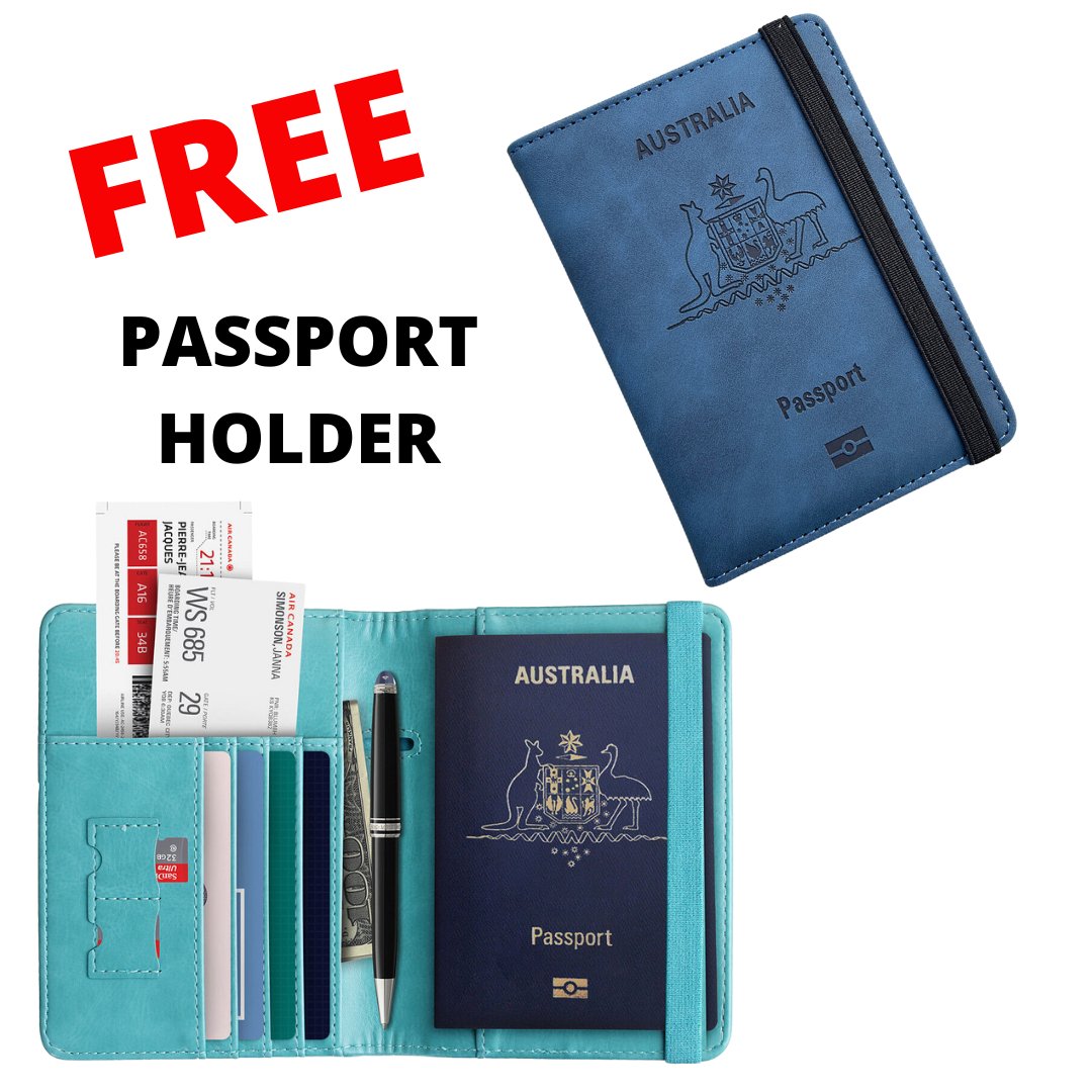 Travel Neck Pillow With RFID Passport Holder For Comfortable Travel