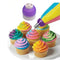 Tri-Color Pastry Nozzle Icing Piping Bag Coupler Fondant Adapter