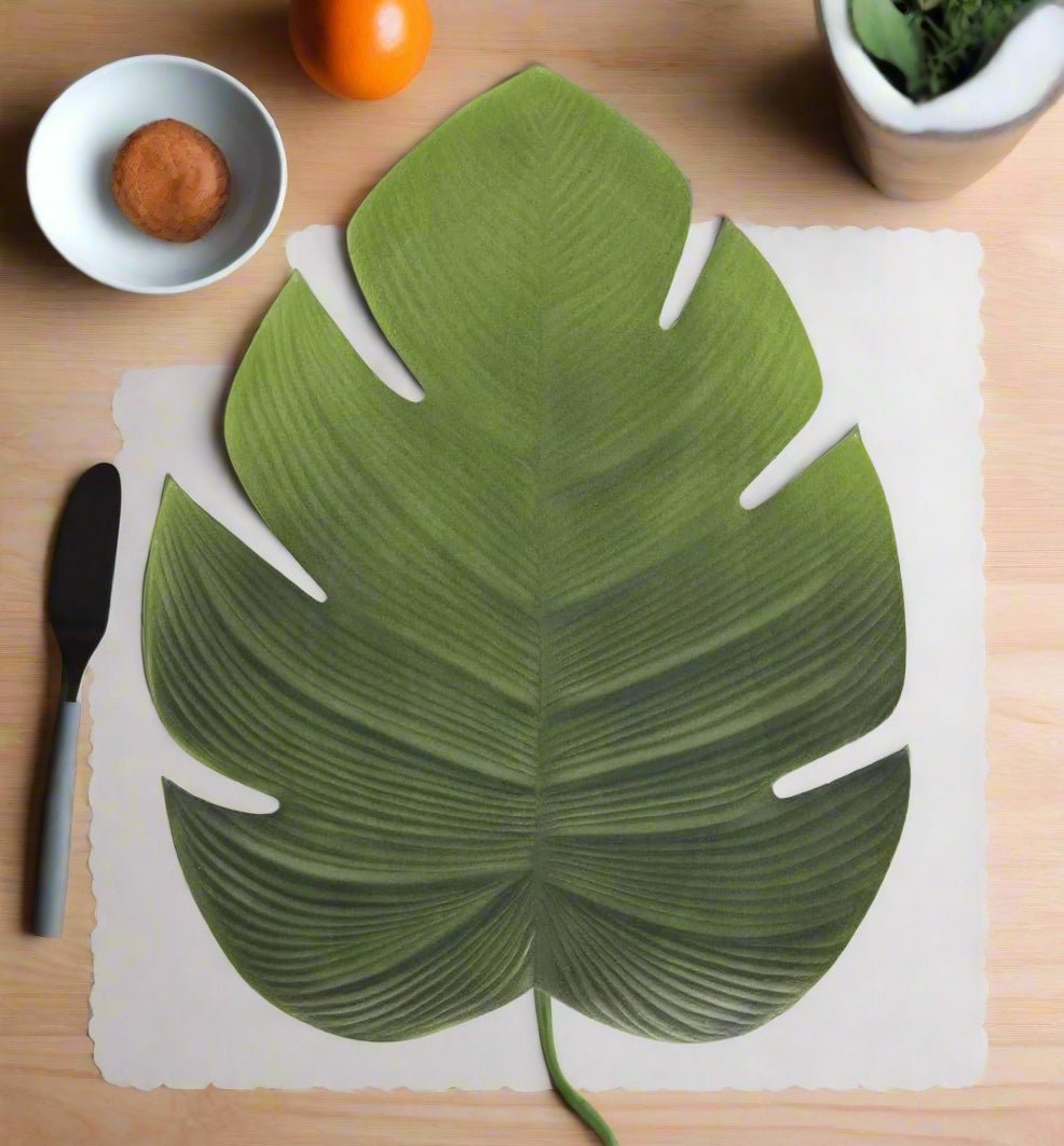 Monstera Palm Leaf Placemats Non Slip Heat Resistant Table Mats