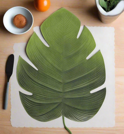 Monstera Palm Leaf Placemats Non Slip Heat Resistant Table Mats