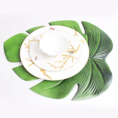 Monstera Palm Leaf Placemats Non Slip Heat Resistant Table Mats