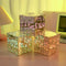 Tulip Nightlight Handmade Floral Cube Mirror Decorative Light