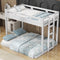 Twin Over Full Bunk Bed With Sturdy Built-in Ladder Design