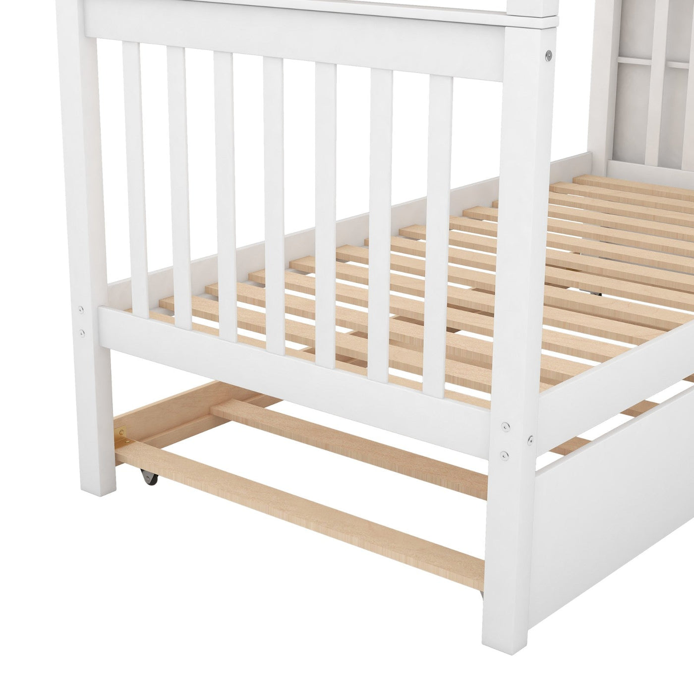 Twin Over Twin Bunk Bed With Trundle And Storage Drawers