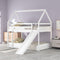 Twin Size Bunk Bed With Slide Ladder For Kids Playroom