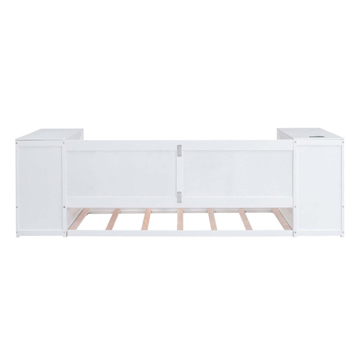 Twin-Size Daybed With Storage Trundle And Built-In Charging Station