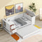 Twin-Size Daybed With Storage Trundle And Built-In Charging Station