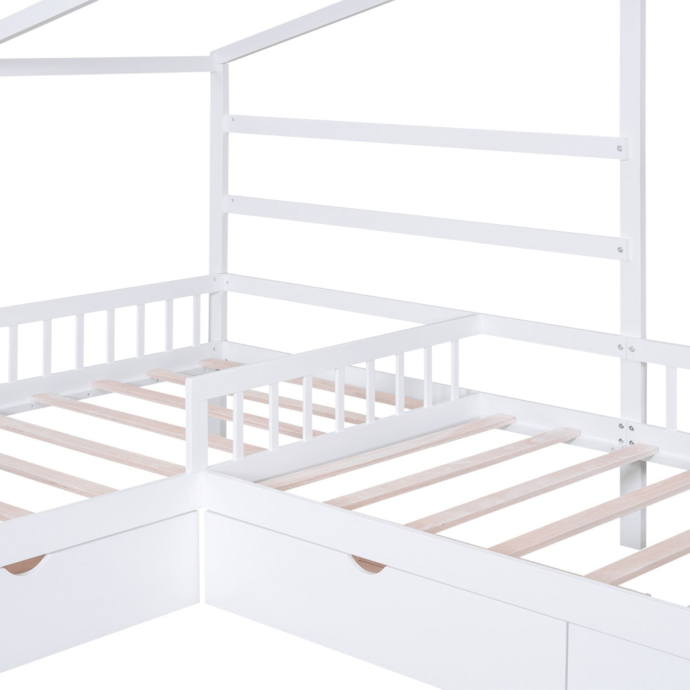 Twin Size Platform Bed With Three Spacious Storage Drawers