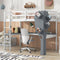 Twin Size Loft Bed With Desk Tree Bookcase Charging Station