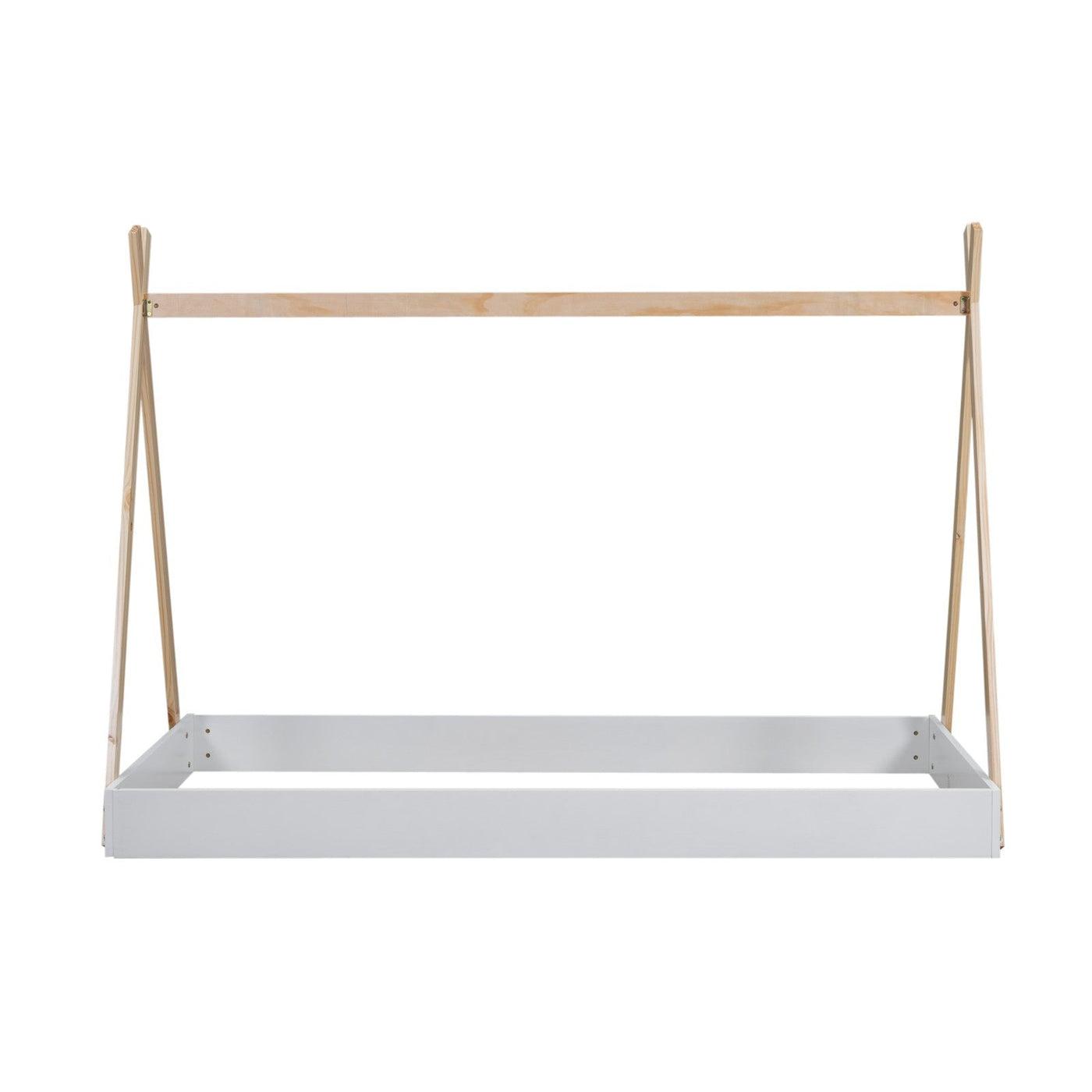 Twin Tent Bed Floor With Sturdy Triangle Frame Structure