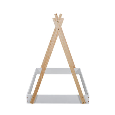 Twin Tent Bed Floor With Sturdy Triangle Frame Structure