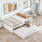Twin Size Wood Daybed With Trundle Storage And Durable Frame
