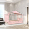 Twin Size Wood House Bed With Trundle And Storage Drawers