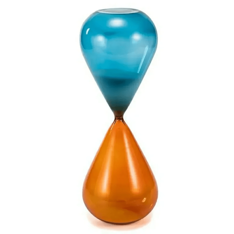 Two-Tone Hourglass Timer Elegant Glass Sand Timer For Home Desk Kitchen