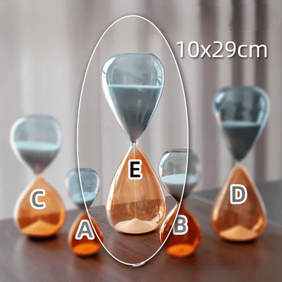 Two-Tone Hourglass Timer Elegant Glass Sand Timer For Home Desk Kitchen