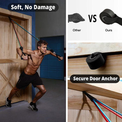 Resistance Band Set For Full Body Strength Training And Exercise