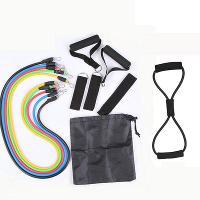 Resistance Band Set For Full Body Strength Training And Exercise