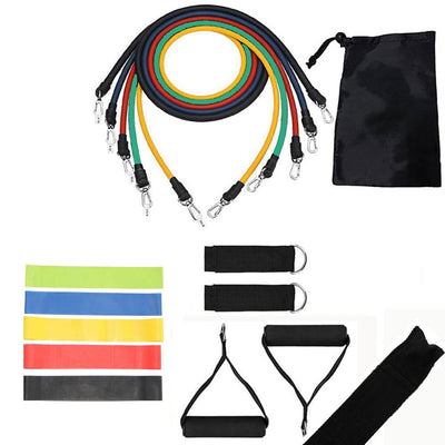 Resistance Band Set For Full Body Strength Training And Exercise