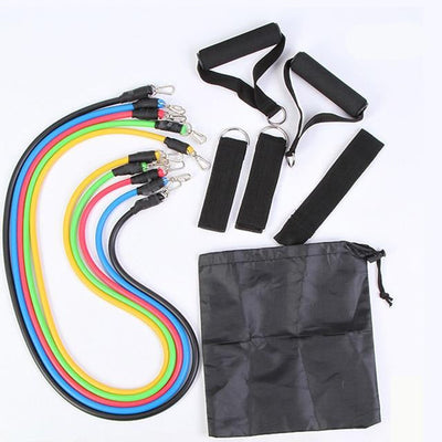Resistance Band Set For Full Body Strength Training And Exercise