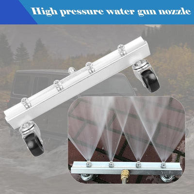 Undercarriage Pressure Washer Attachment With Swivel Wheels For Easy Cleaning
