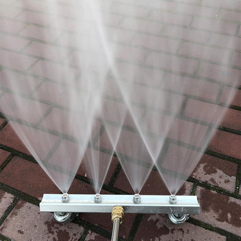 Undercarriage Pressure Washer Attachment With Swivel Wheels For Easy Cleaning