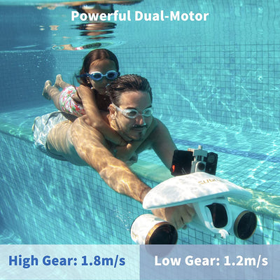 Underwater Scooter With Durable Action Camera Mount For Diving