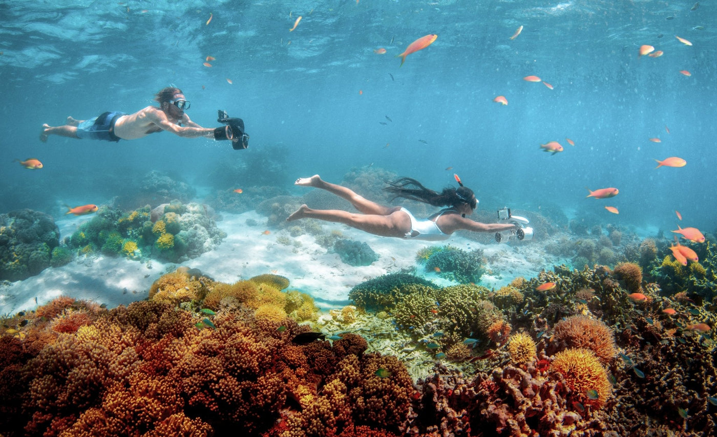 Underwater Scooter With Durable Action Camera Mount For Diving
