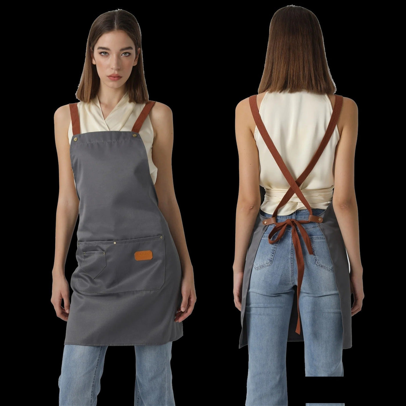 Kitchen Chef Work Apron For Grill Restaurant Bar Cafes Studios