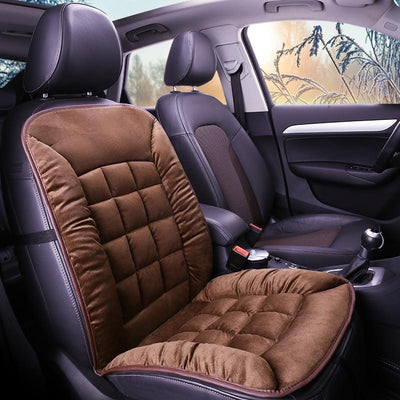 Heated Car Seat Cushion Plush Warm Universal Interior Pad