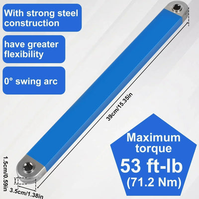 Universal Extension Wrench 15.4 Inch High Carbon Steel Socket Ratchet Tool