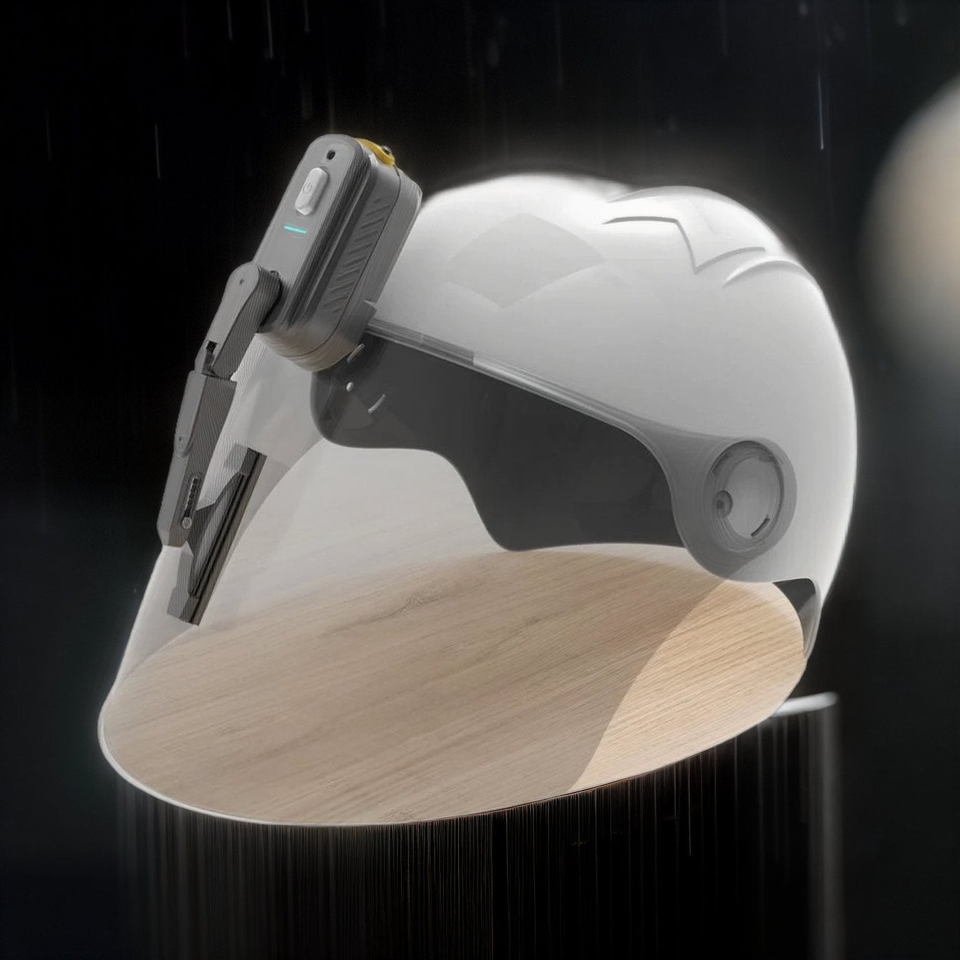Universal Rechargeable Motorcycle Helmet Wiper Waterproof Cleaning Device