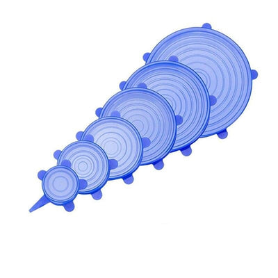 Silicone Stretch Lids Set Of 6 Flexible Food Container Covers