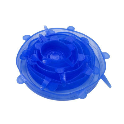 Silicone Stretch Lids Set Of 6 Flexible Food Container Covers