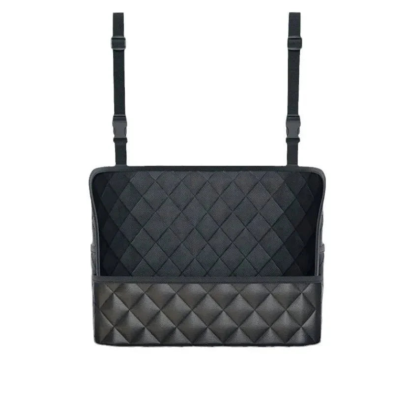 Leather Car Seat Organizer Large Capacity Storage Pocket Bag
