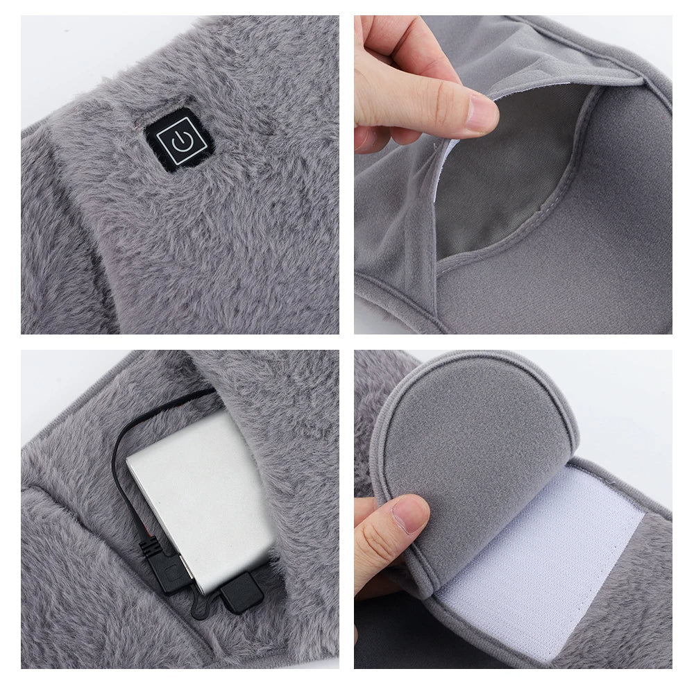 USB Electric Heating Belt For Waist Lumbar Abdominal Pain Relief