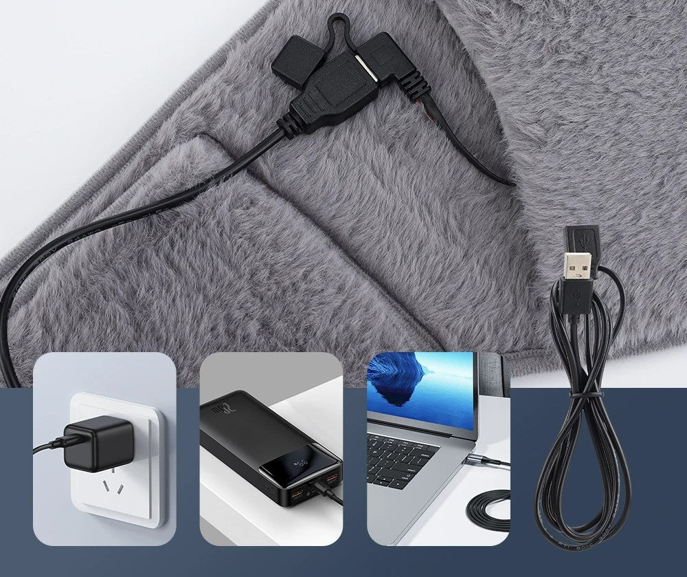 USB Electric Heating Belt For Waist Lumbar Abdominal Pain Relief