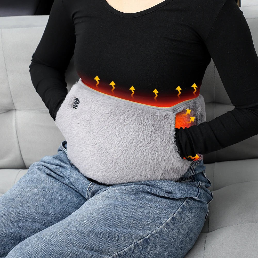USB Electric Heating Belt For Waist Lumbar Abdominal Pain Relief