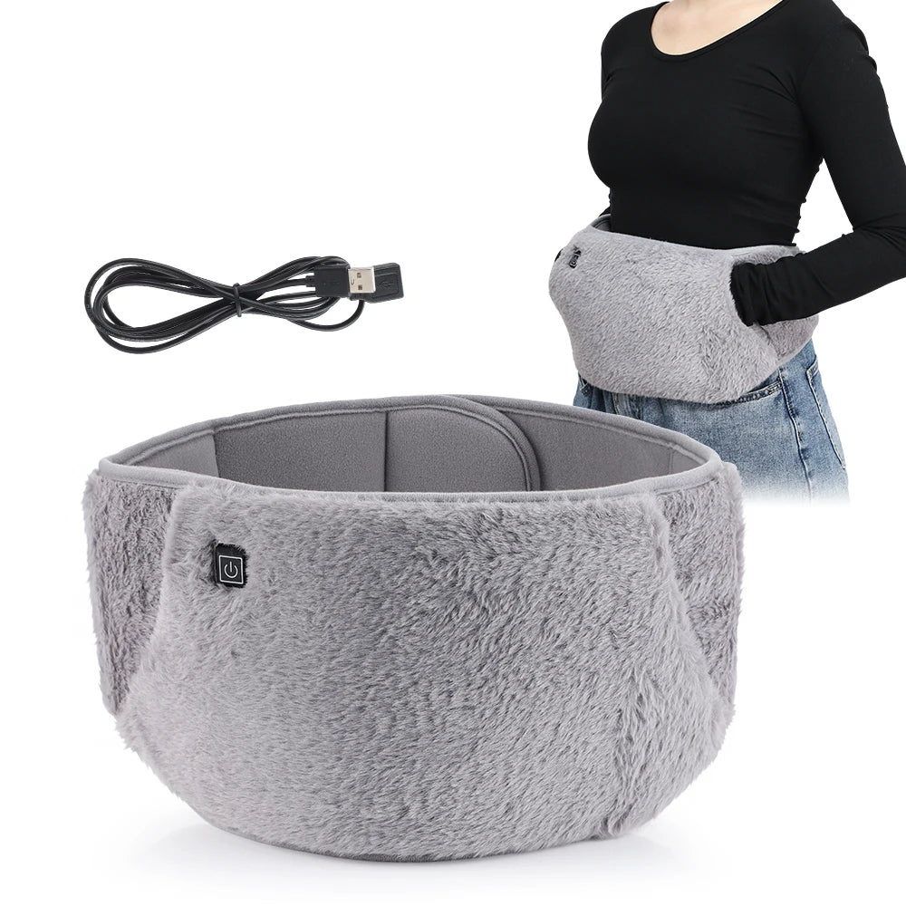 USB Electric Heating Belt For Waist Lumbar Abdominal Pain Relief
