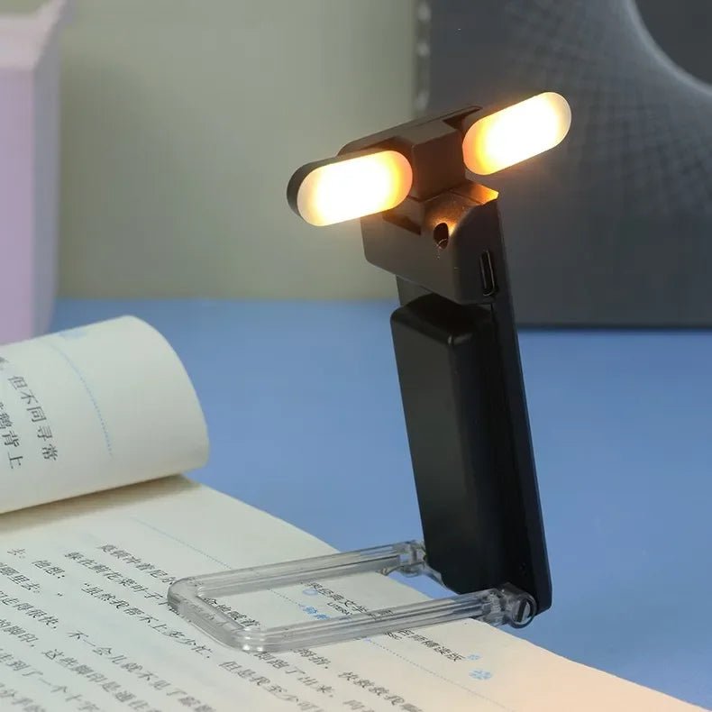 USB Rechargeable Reading Light Portable LED Clip-On For Night Reading