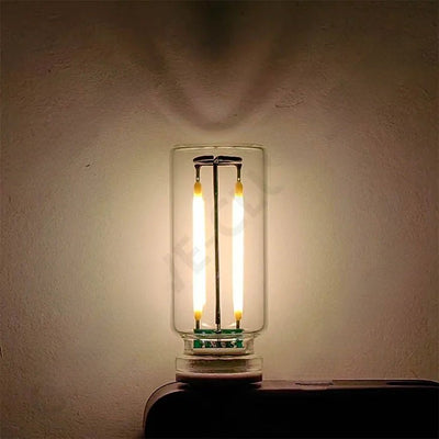 USB Touch-Control Incandescent Lamp Set Of 2 Warm Filament Bulbs 5V