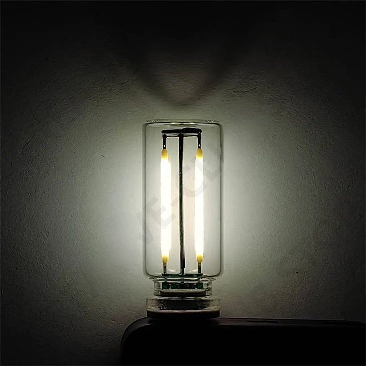 USB Touch-Control Incandescent Lamp Set Of 2 Warm Filament Bulbs 5V