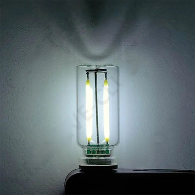 USB Touch-Control Incandescent Lamp Set Of 2 Warm Filament Bulbs 5V