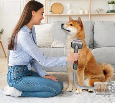 Vacuum Attachment For Pet Grooming Dog Brush Hair Removal Tool