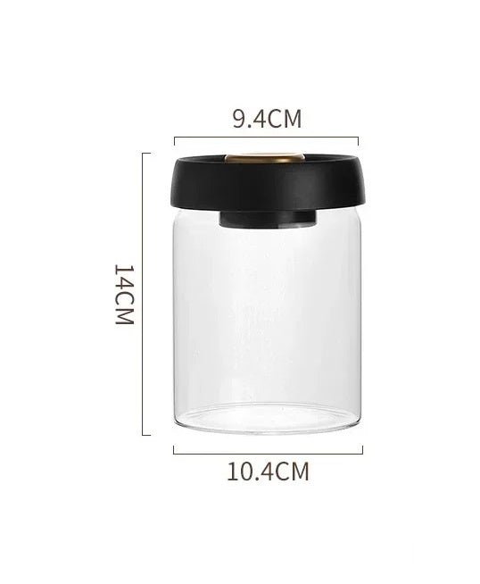 Vacuum-Sealed Glass Jar For Coffee Beans Tea Milk Powder Storage
