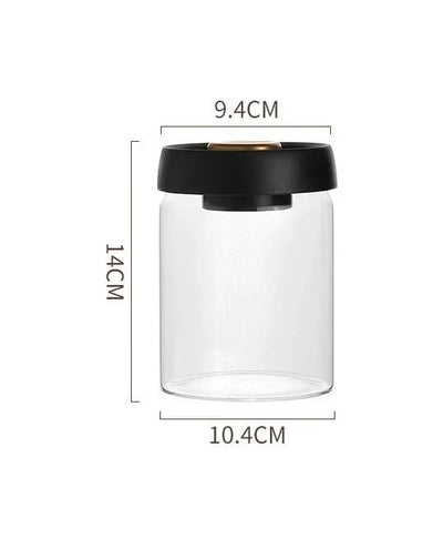 Vacuum-Sealed Glass Jar For Coffee Beans Tea Milk Powder Storage