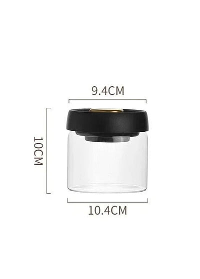 Vacuum-Sealed Glass Jar For Coffee Beans Tea Milk Powder Storage
