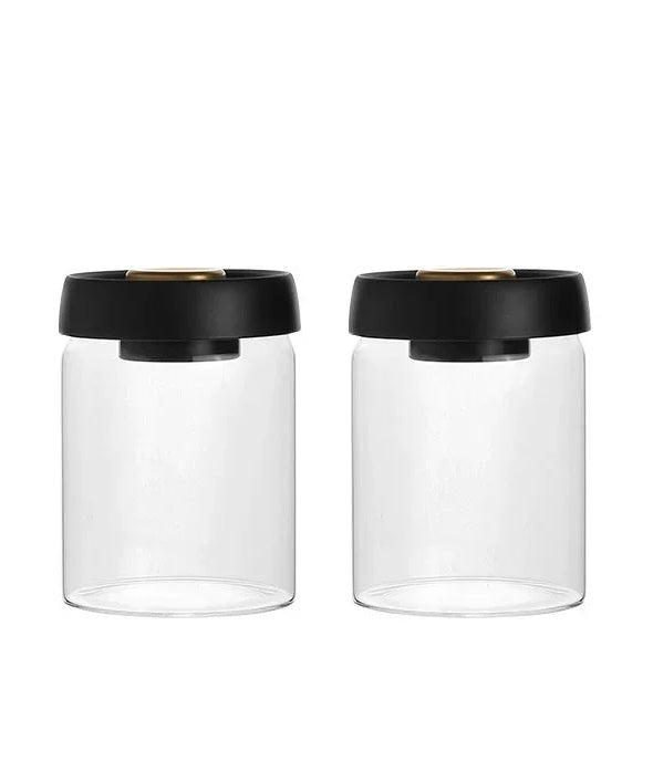 Vacuum-Sealed Glass Jar For Coffee Beans Tea Milk Powder Storage