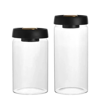 Vacuum-Sealed Glass Jar For Coffee Beans Tea Milk Powder Storage