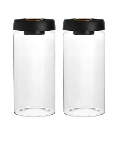 Vacuum-Sealed Glass Jar For Coffee Beans Tea Milk Powder Storage