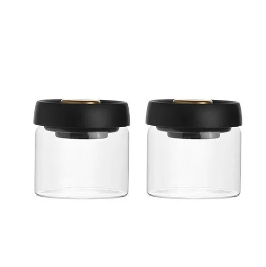 Vacuum-Sealed Glass Jar For Coffee Beans Tea Milk Powder Storage
